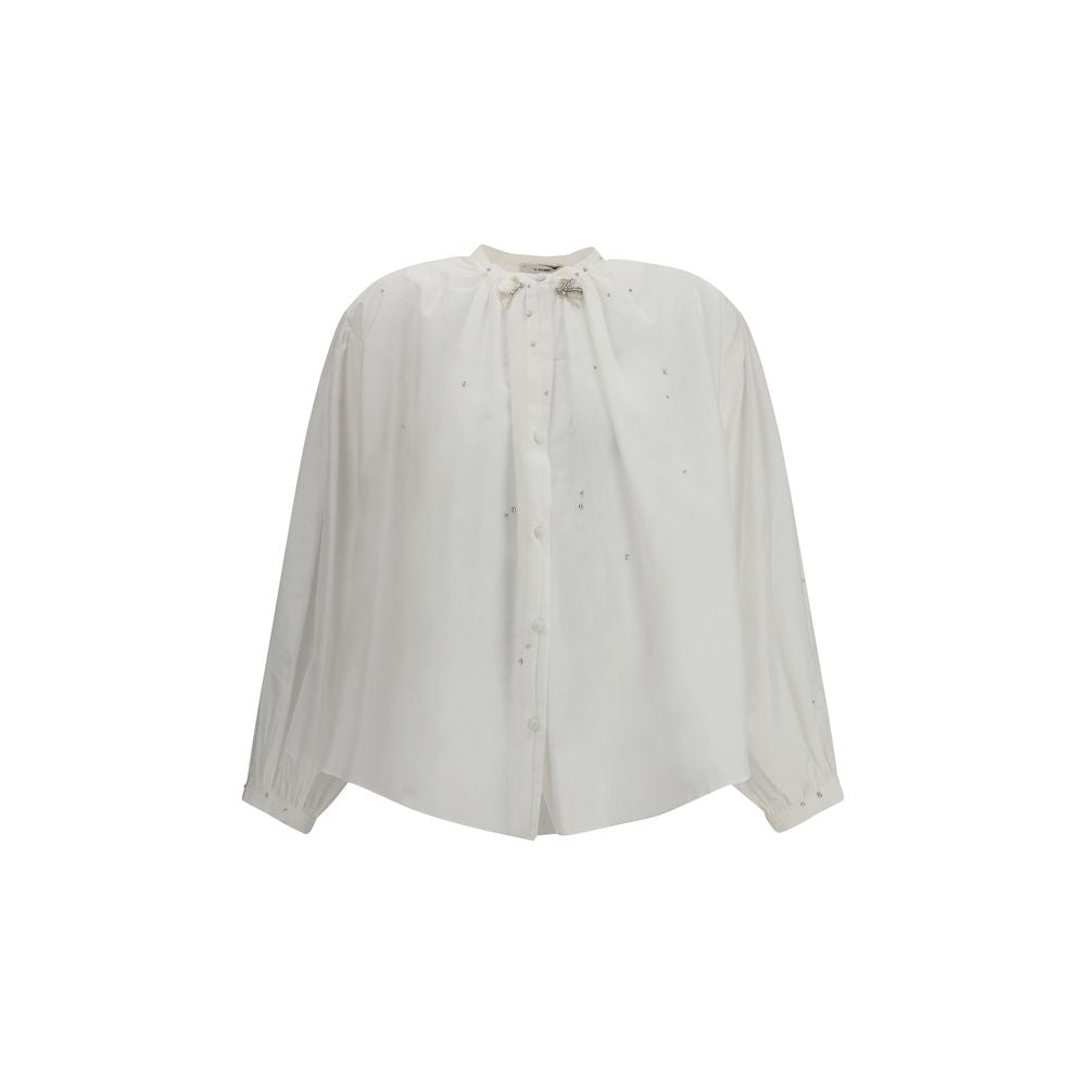 Forte_Forte Voile Shirt with embroidery